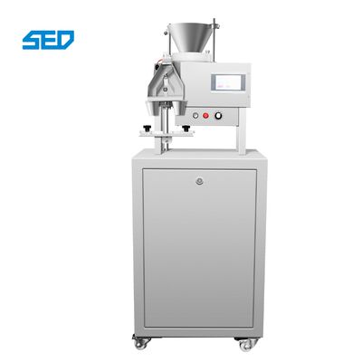 O equipamento farmacêutico semi automático da maquinaria marca as cápsulas que contam a máquina