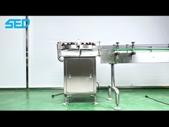 Plataforma giratória para desembaralhar garrafas