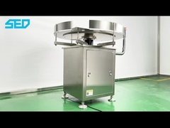 Plataforma giratória para desembaralhar garrafas