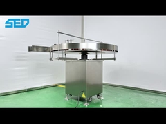 Plataforma giratória para desembaralhar garrafas