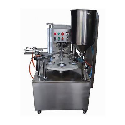 Máquina de vedação automática de enchimento de copos de líquido de tipo rotativo