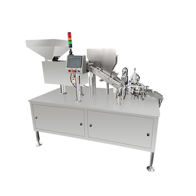 Tipo horizontal máquina de engarrafamento plástica do tubo para a embalagem efervescente da tabuleta