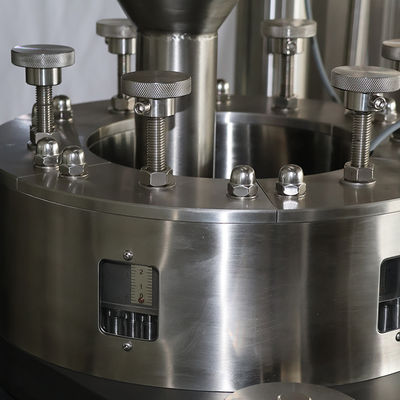 Máquina de enchimento semi automática da cápsula do tela táctil feita do botão de aço inoxidável