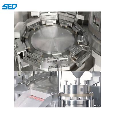 Máquina de enchimento automática de cápsulas de alta velocidade controlada por PLC