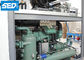 500Kgs por da máquina seca industrial do gelo da grande capacidade do grupo o tipo horizontal CE do cilindro aprovou
