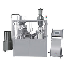 Máquina de enchimento de pó de cápsulas elétrica totalmente automática com ecrã táctil