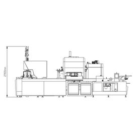 Máquina de cartonagem horizontal automática eletrônica