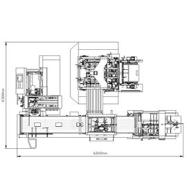 Máquina de cartonagem horizontal automática eletrônica