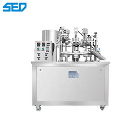 Máquina automática de enchimento e vedação de tubos de tubos de plástico rotativos