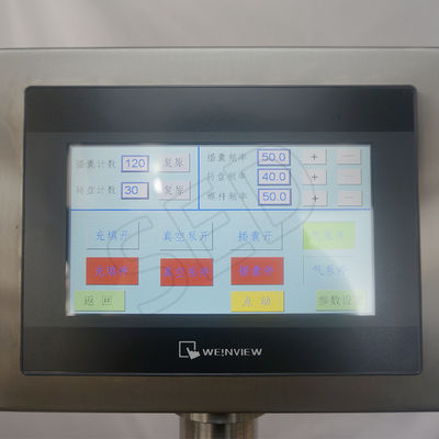 Máquina semi-automática de enchimento de cápsulas de grânulos de pó com controlo PLC