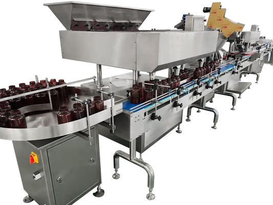 Máquina de contagem de cápsulas de pastilhas de chiclete de doces totalmente automática com 32 passagens