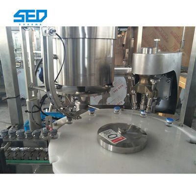 Máquina de fecho automático de garrafa de vidro de plástico com cabeça única ajustável