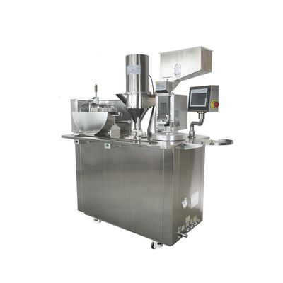 Máquina semi-automática de enchimento de cápsulas de grânulos de pó com controlo PLC
