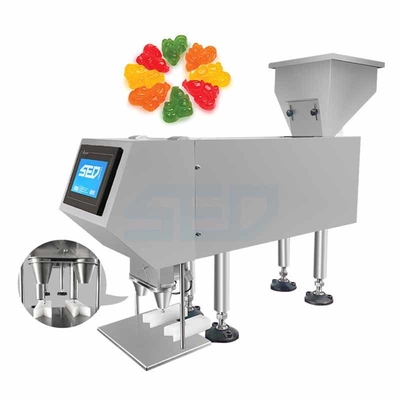 Máquina de contagem de cápsulas semiautomática 10-25 garrafas/min 220V de aço inoxidável